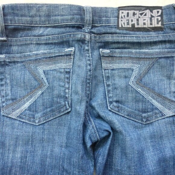 ROCK & REPUBLIC "Berlin" skinny leg dark wash jeans - Picture 3 of 15